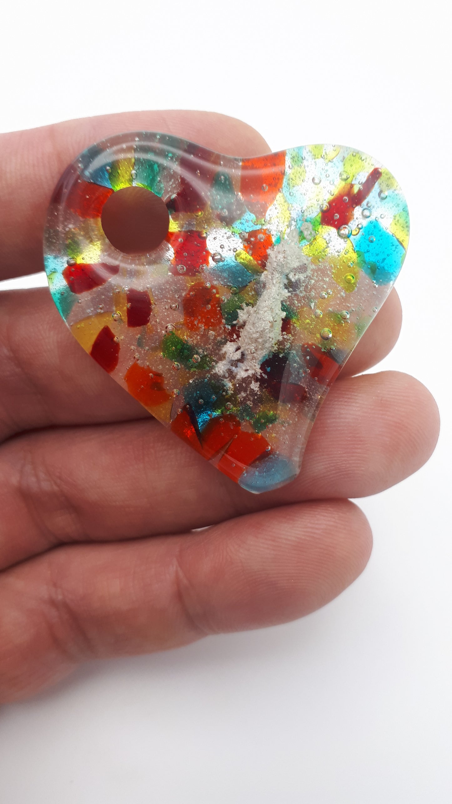 Rainbow Heart Pendant