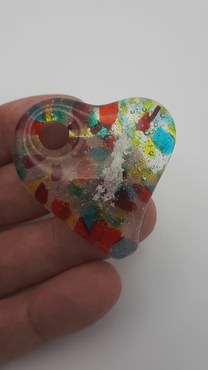 Rainbow Heart Pendant