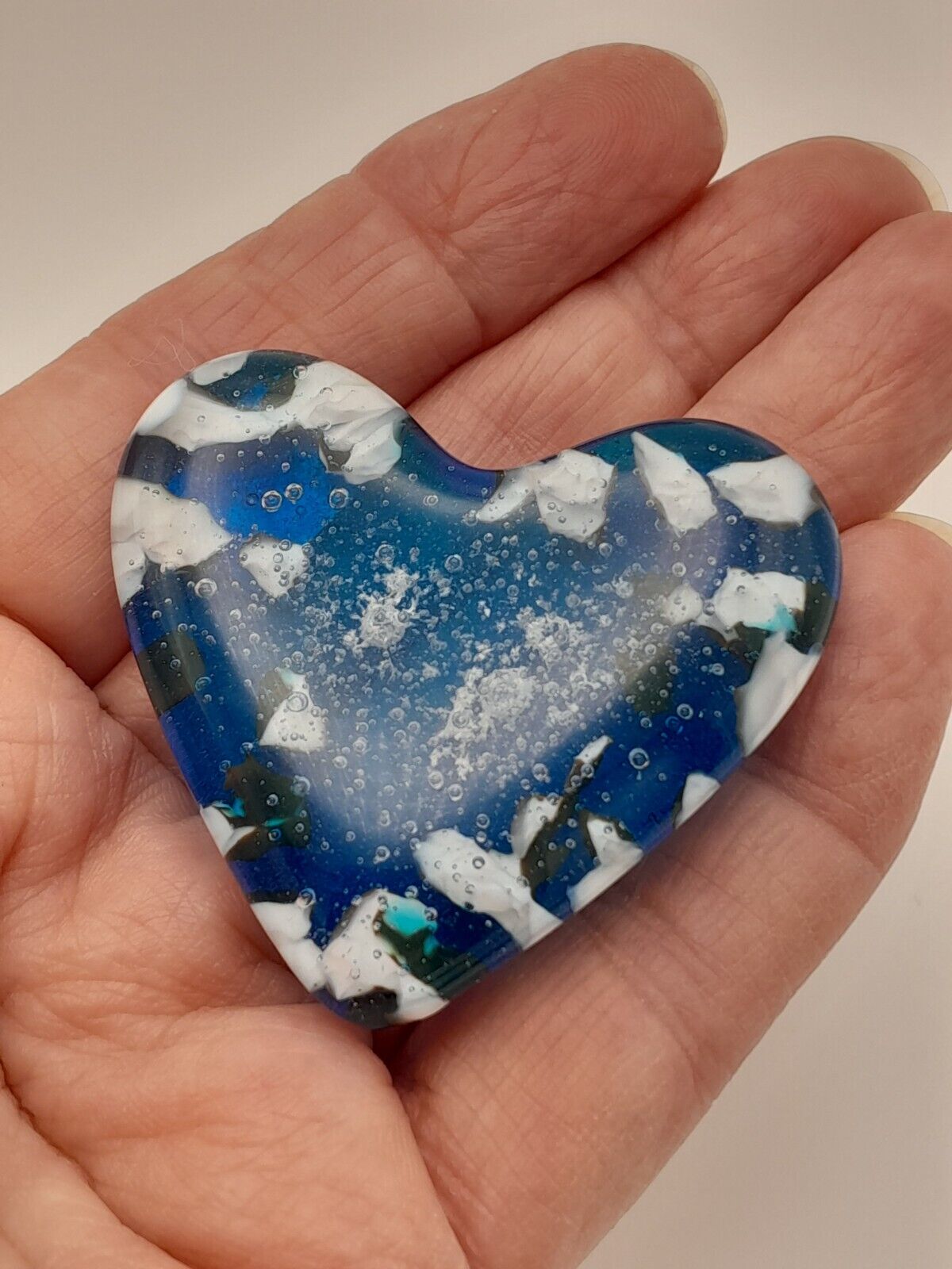 Ocean Blue Heart