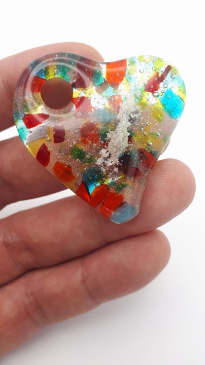 Rainbow Heart Pendant